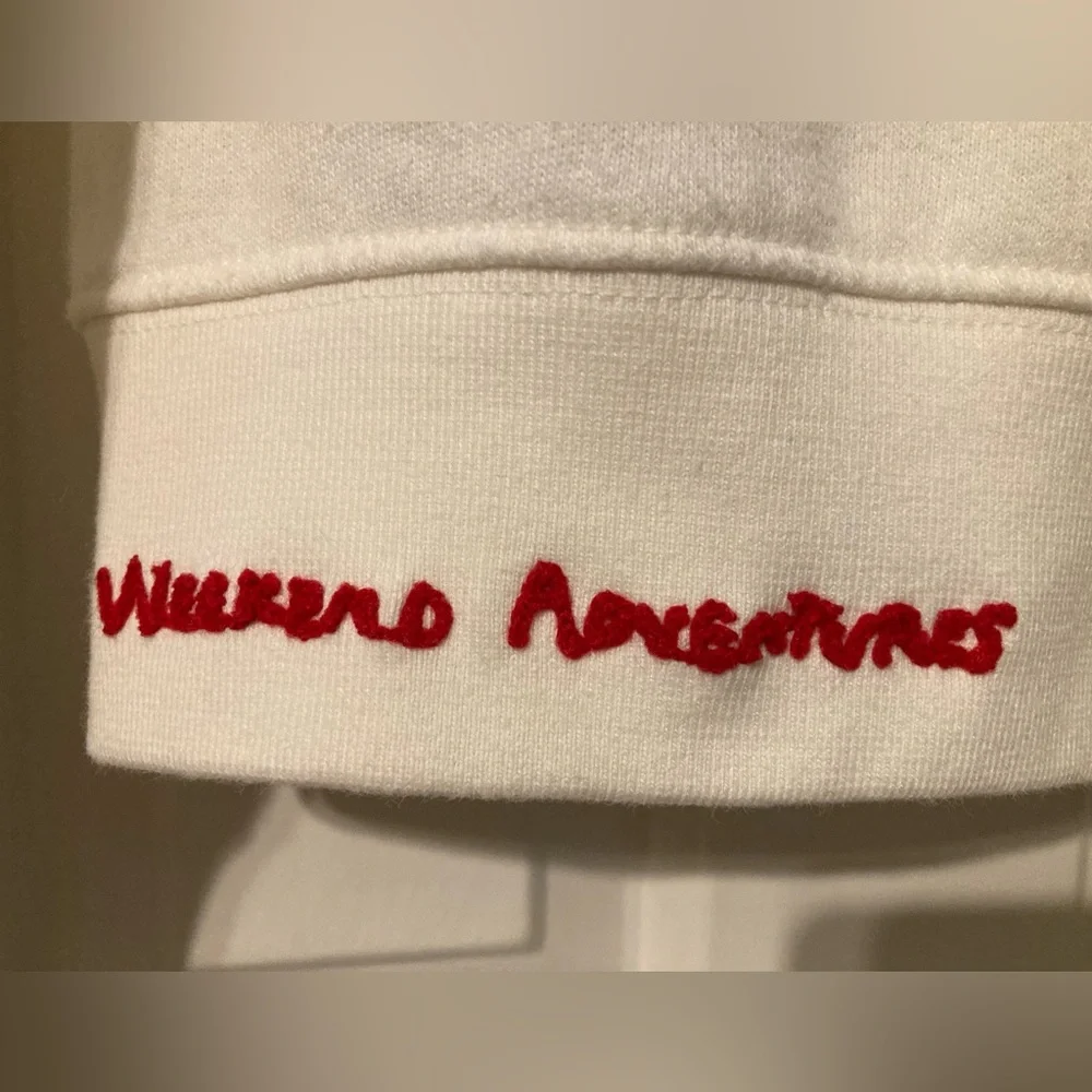POLO Ralph Lauren White Kindness Graphic Hoodie Sz M - Picture 7 of 13